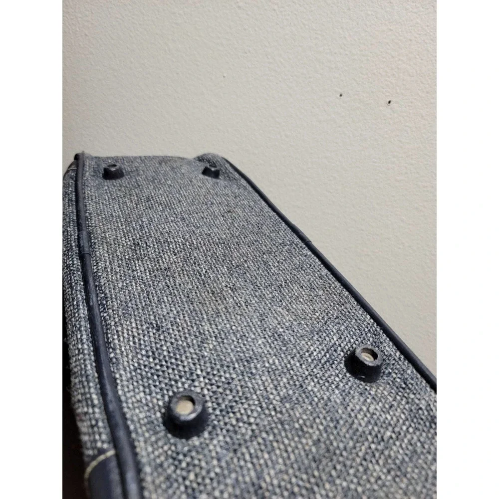 Vtg Jordache Shoulder Travel Overnight Bag Tweed Luggage